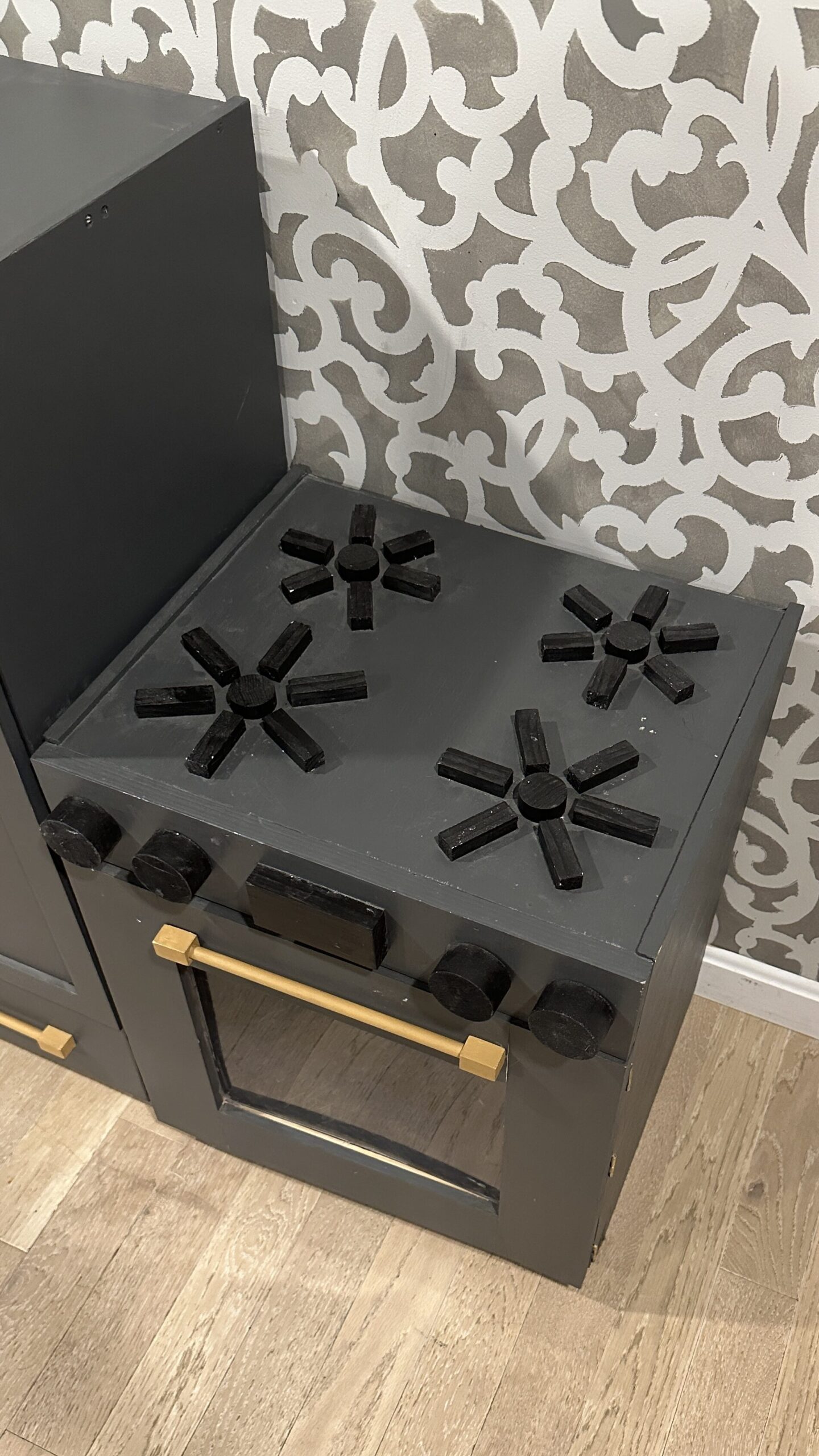 DIY Kids Kitchen Play Set Oven
