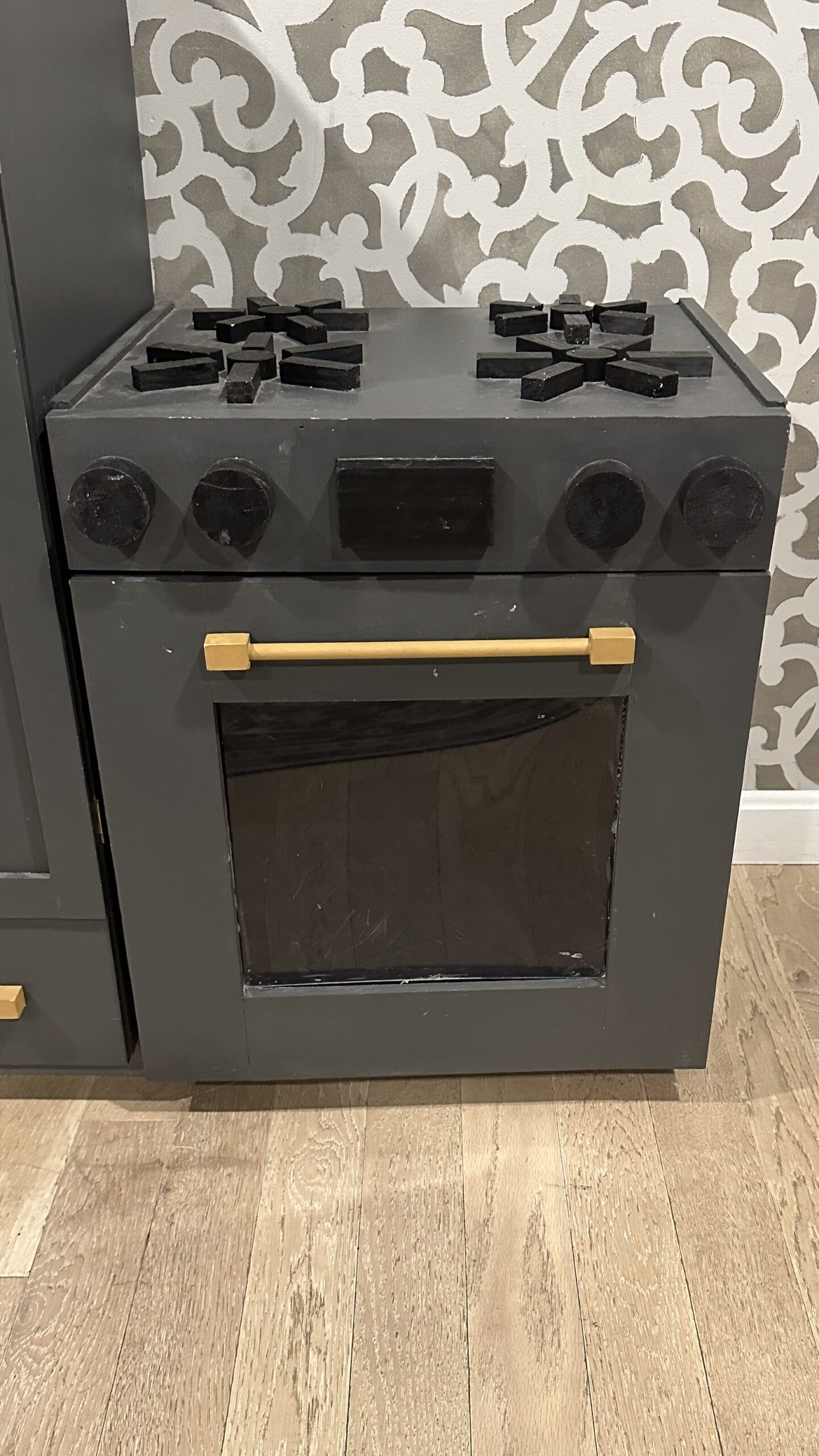DIY Kids Kitchen Play Set Oven
