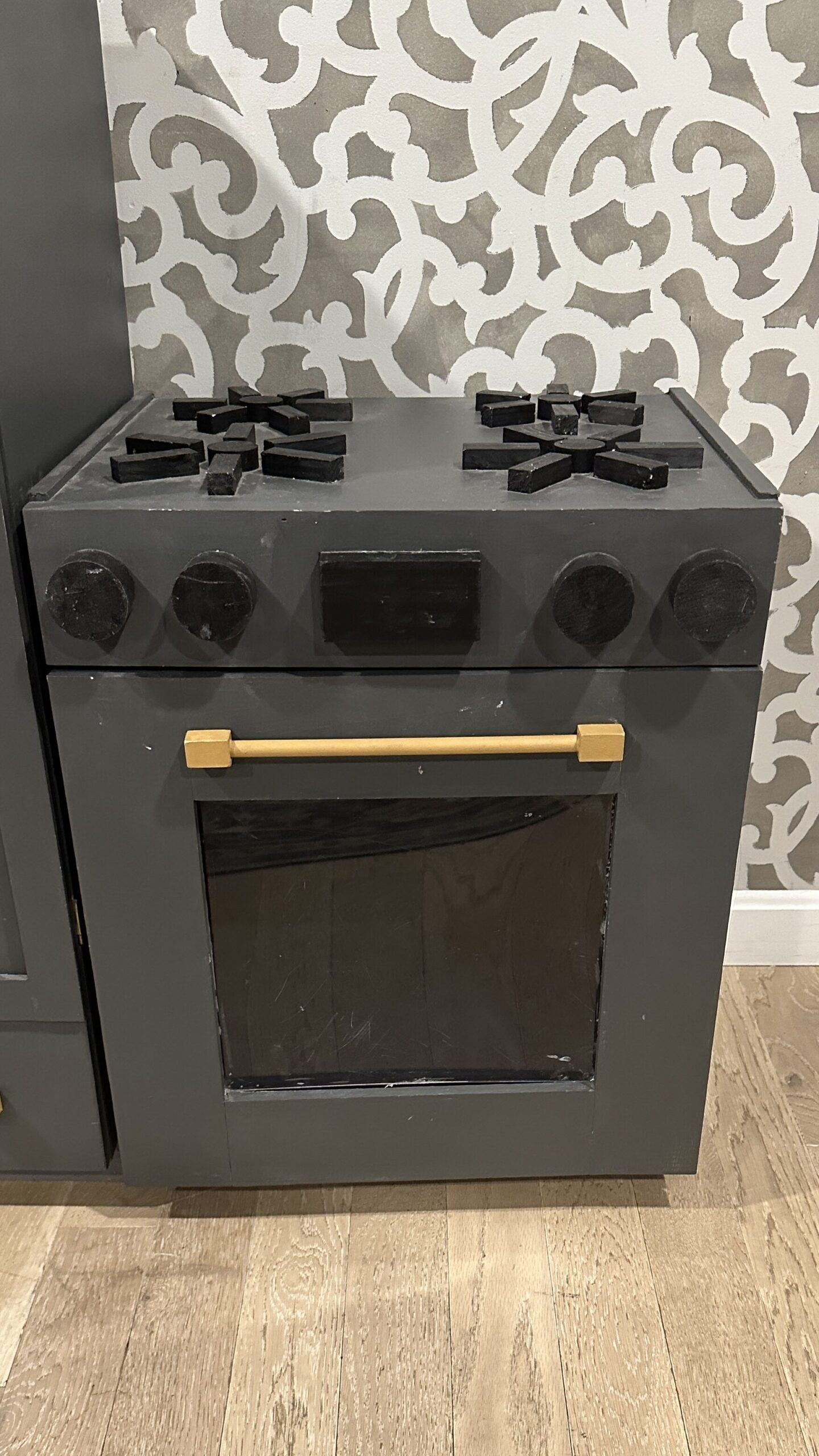 DIY Kids Kitchen Play Set Oven