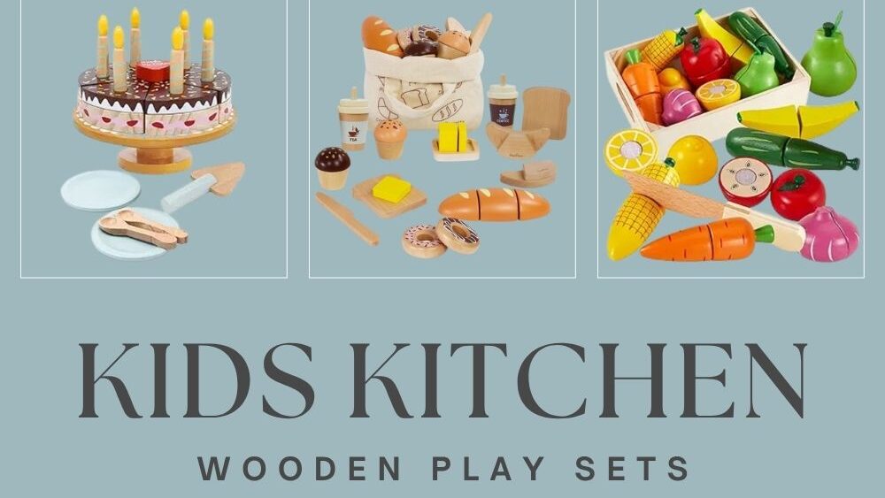 Kids Wooden Food Kitchen Play Sets