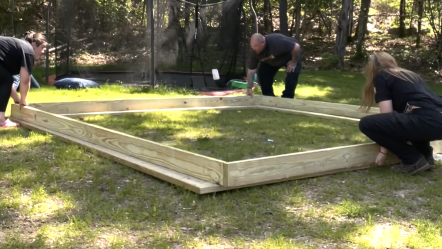 DIY Oversized Kids Sandbox